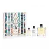 Terre d'Hermes Gift Set for Men 75ml Pure Parfum + 40ml Aftershave Lotion + Mini